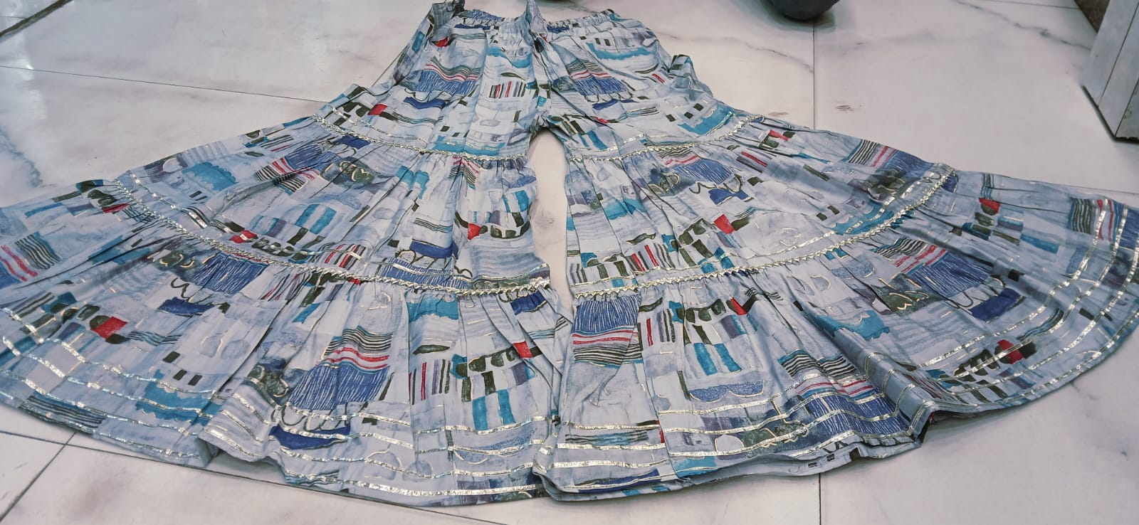 Kurti With Sharara And Dupatta Sets.