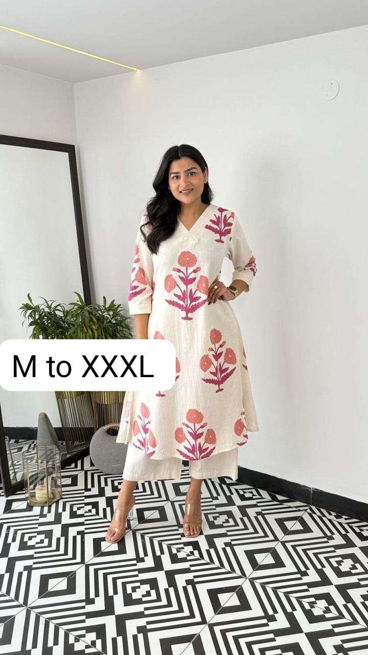 Summer Cotton Kurta Set