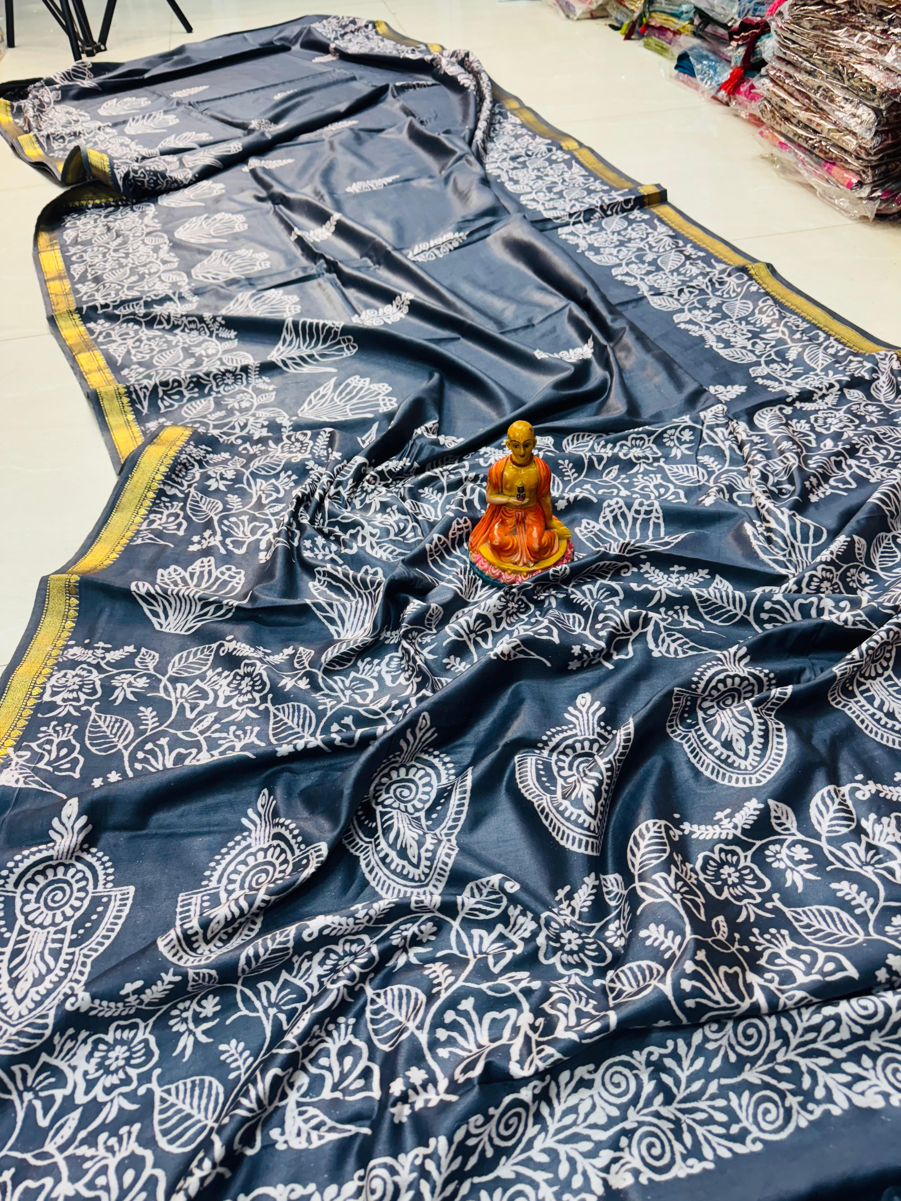 NEW EXCLUSIVE MAHESHWARI SILK  WITH BP