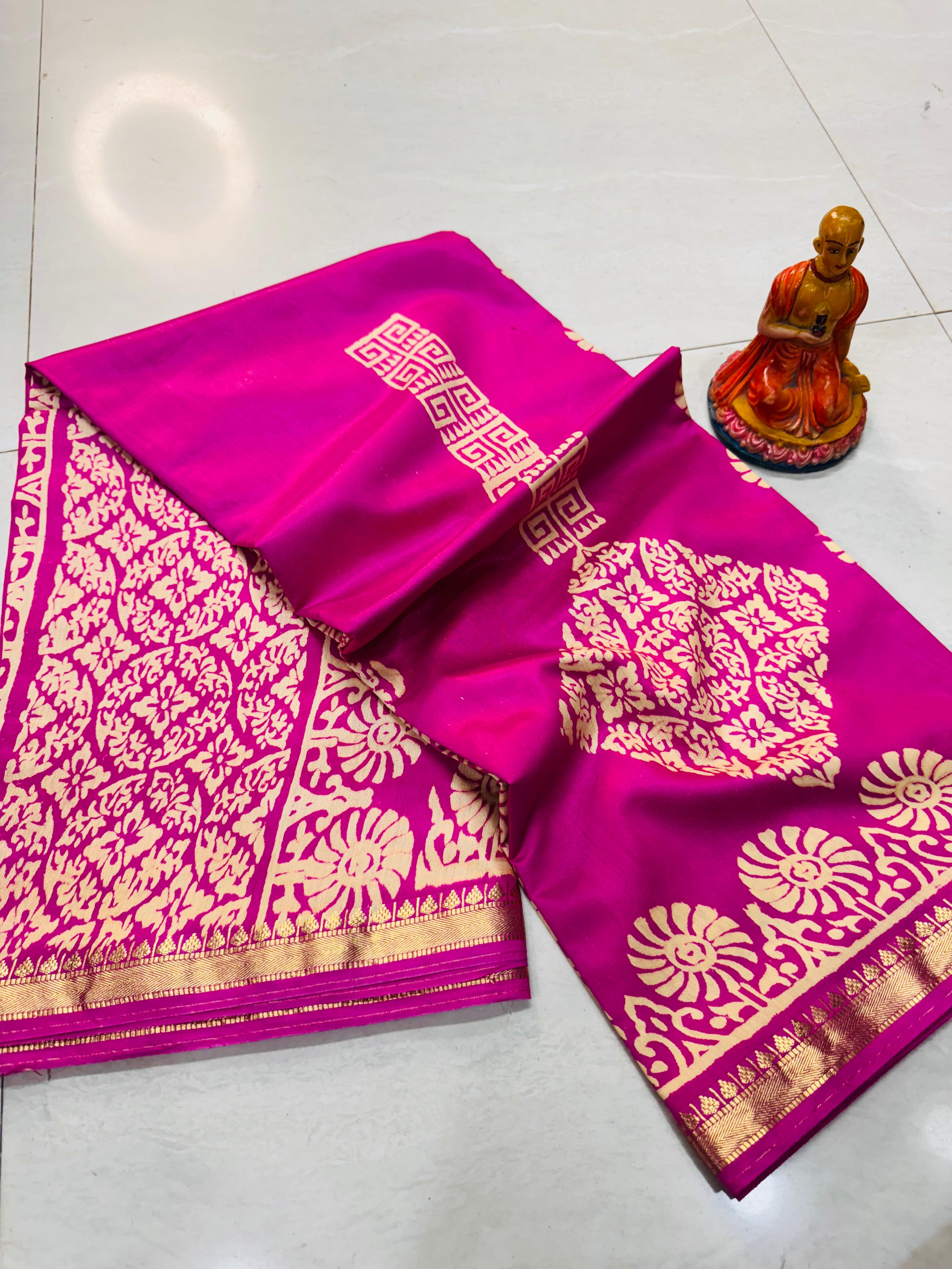 NEW EXCLUSIVE MAHESHWARI SILK  WITH BP