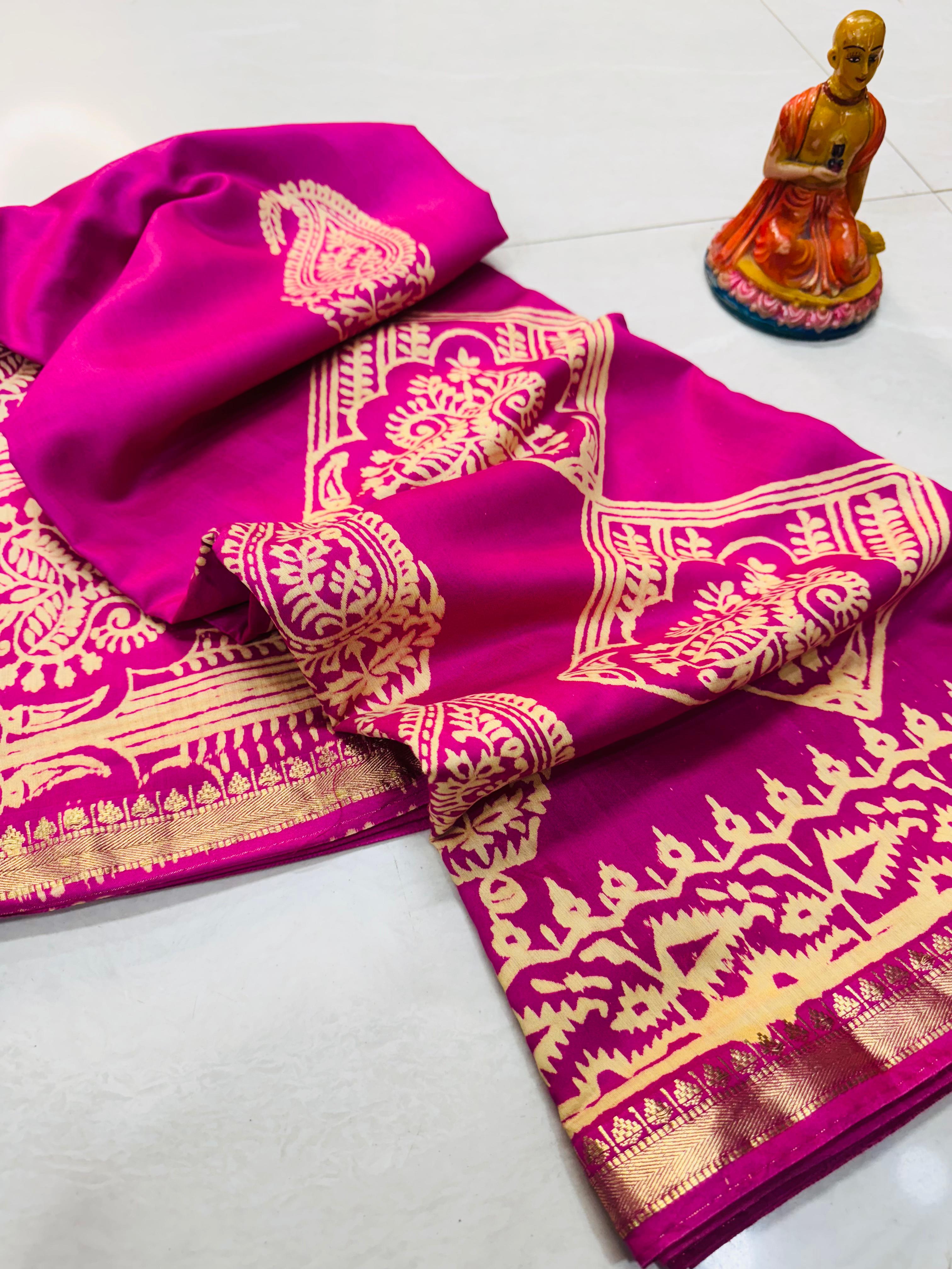 NEW EXCLUSIVE MAHESHWARI SILK  WITH BP
