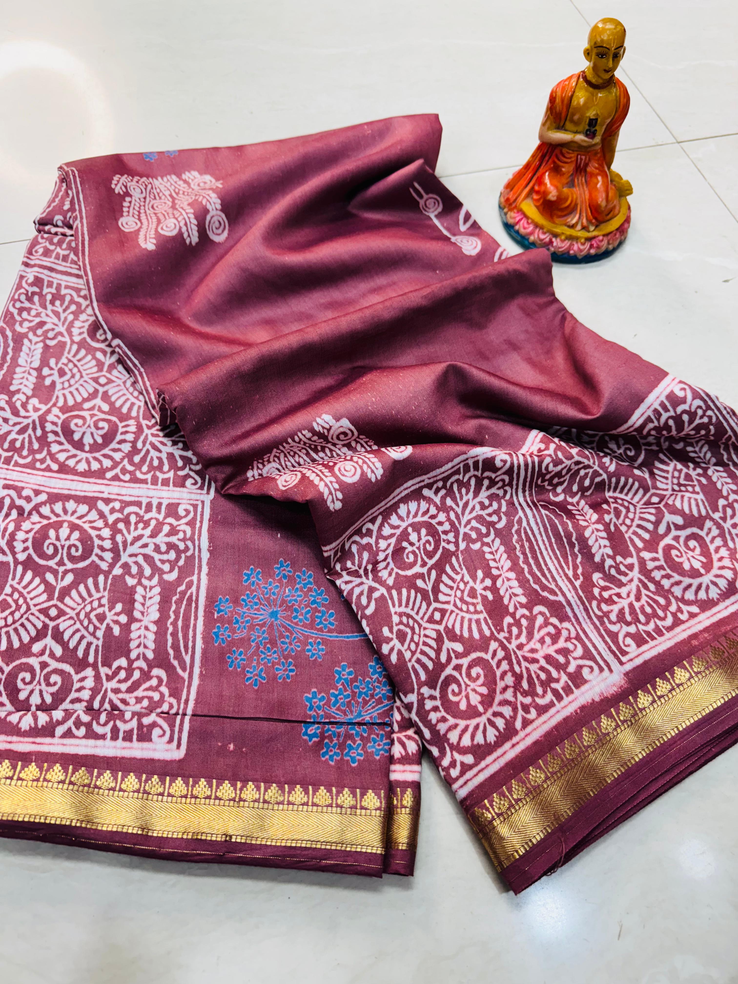 NEW EXCLUSIVE MAHESHWARI SILK  WITH BP