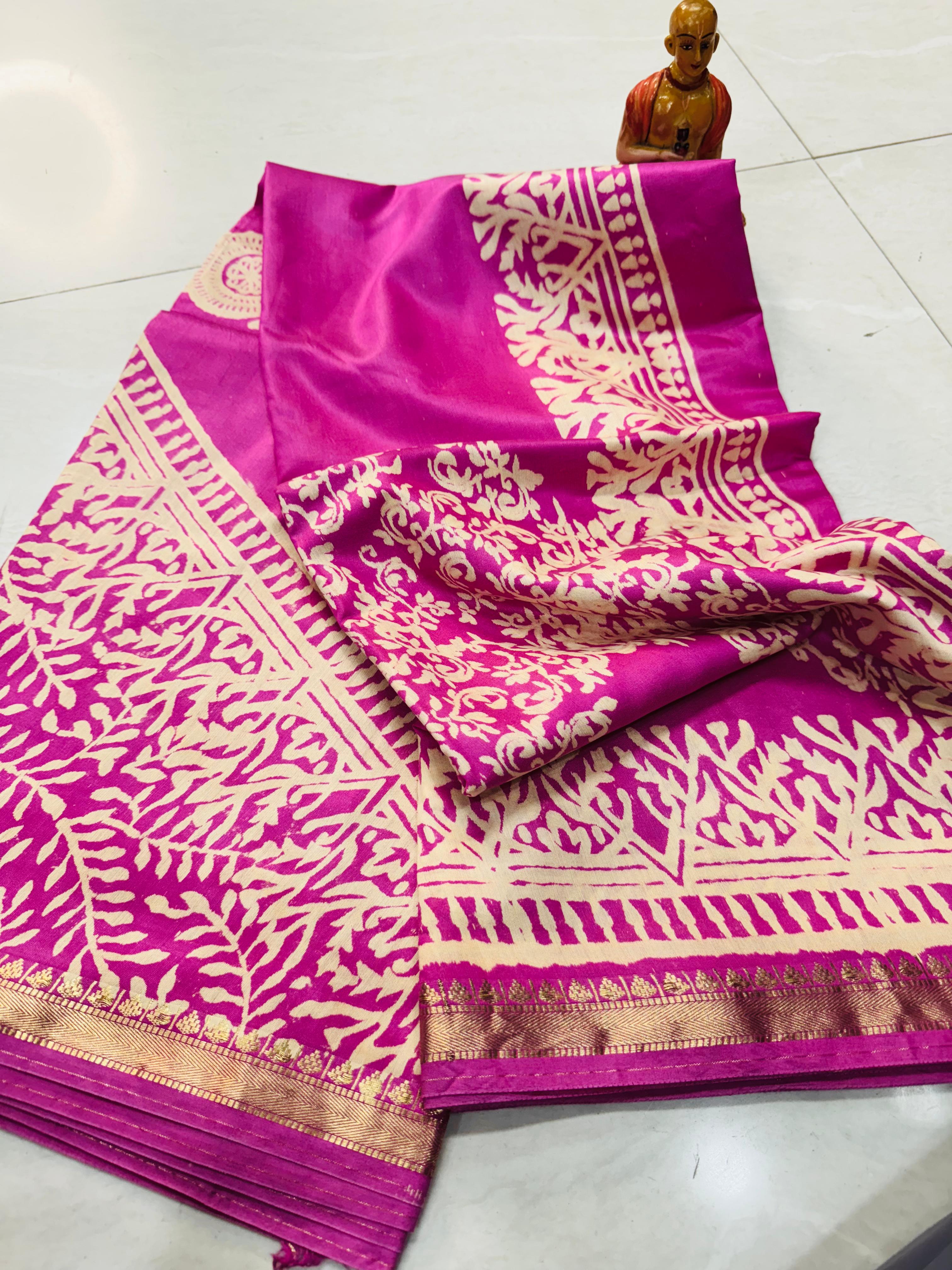 NEW EXCLUSIVE MAHESHWARI SILK  WITH BP