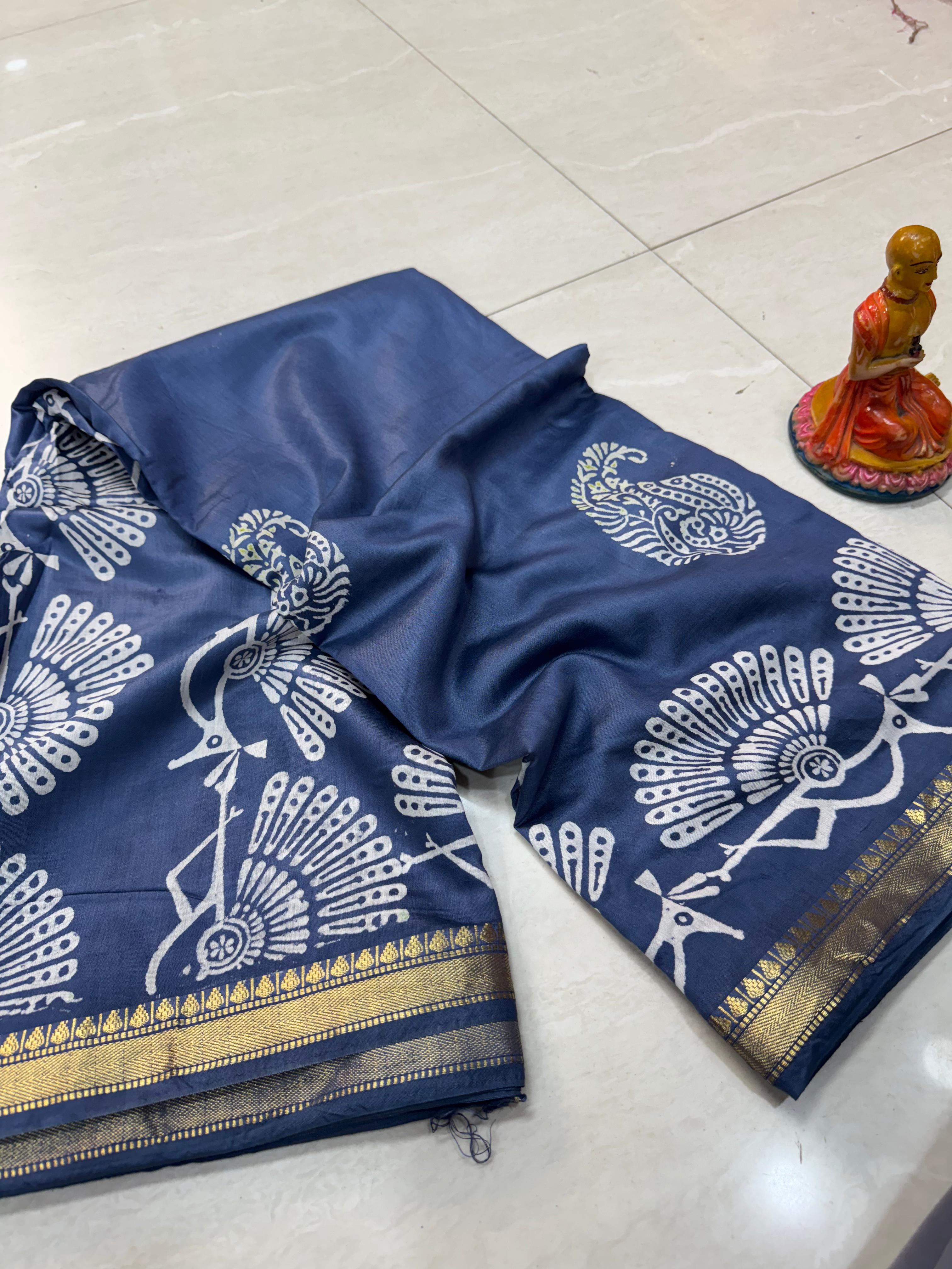 NEW EXCLUSIVE MAHESHWARI SILK  WITH BP