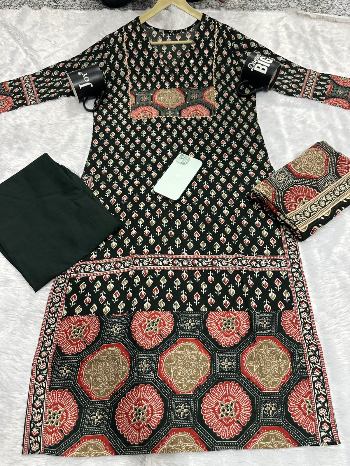 Kurti with pant with dupatta