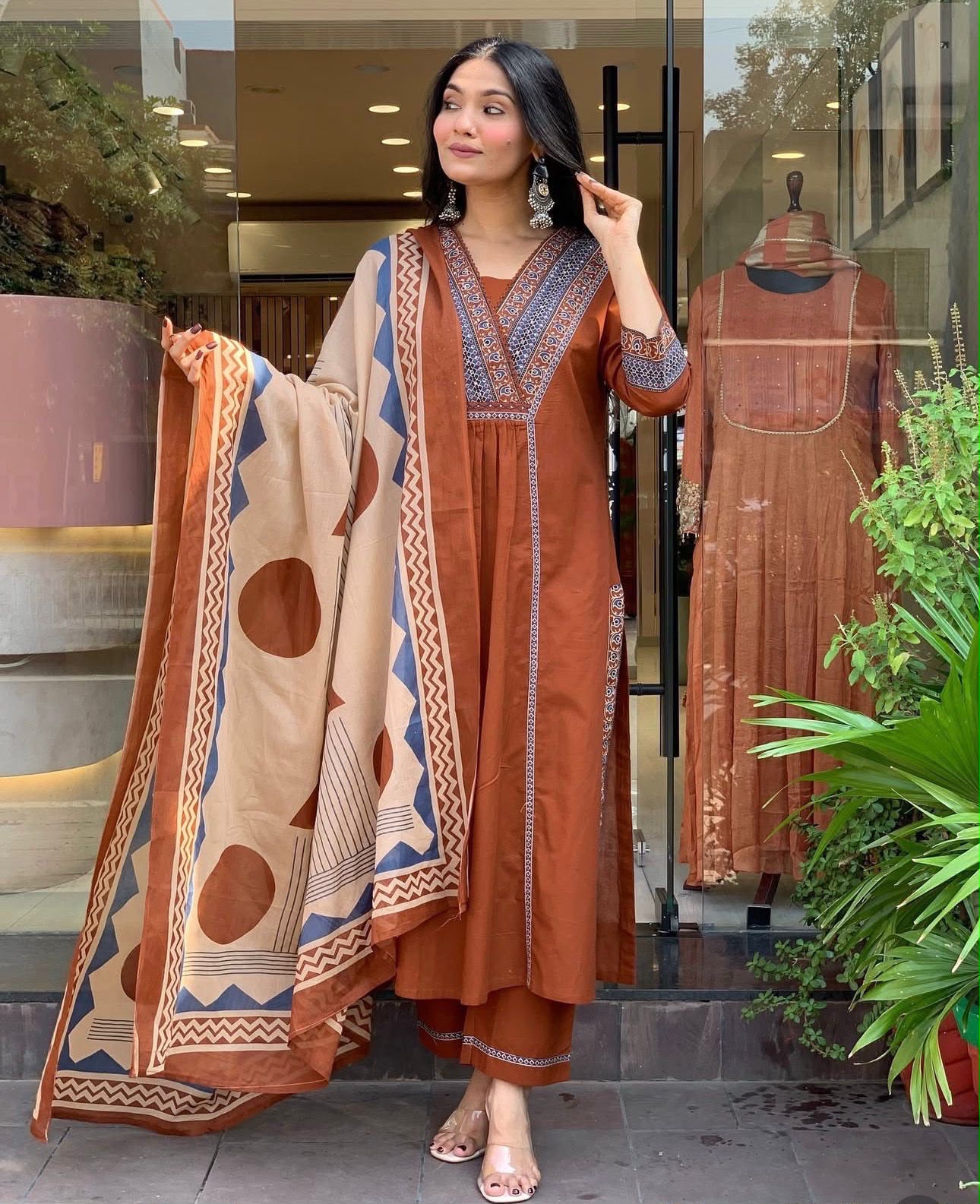 ELEGANT COTTON KURTI SET