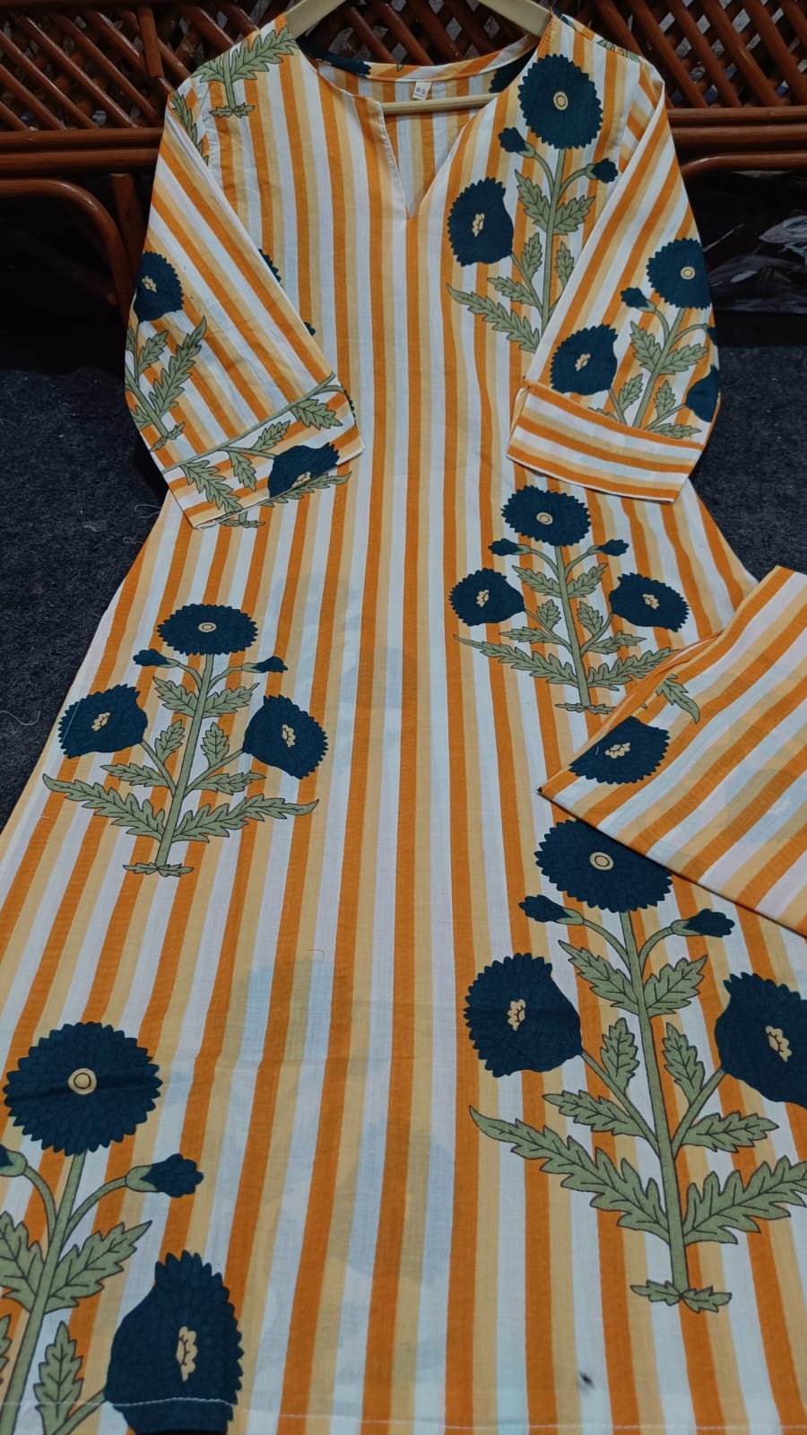 La Royale Hand Block Printed Cotton Coord Set