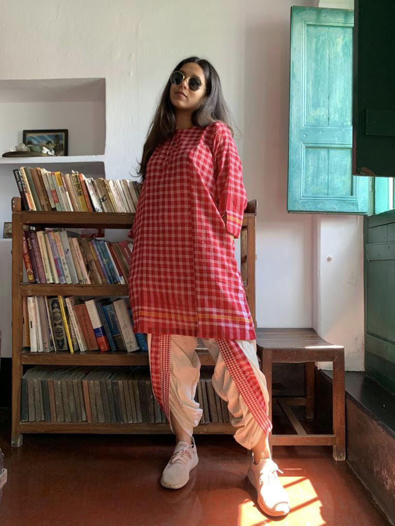 Gamchha Co-Ord Set : Kurta/Shirt & Dhoti PanT