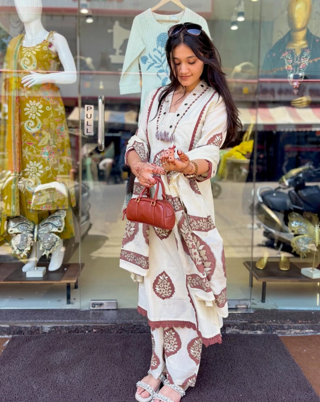 Jaipuri Print Kurta Pant Set with Dupatta 🌸
