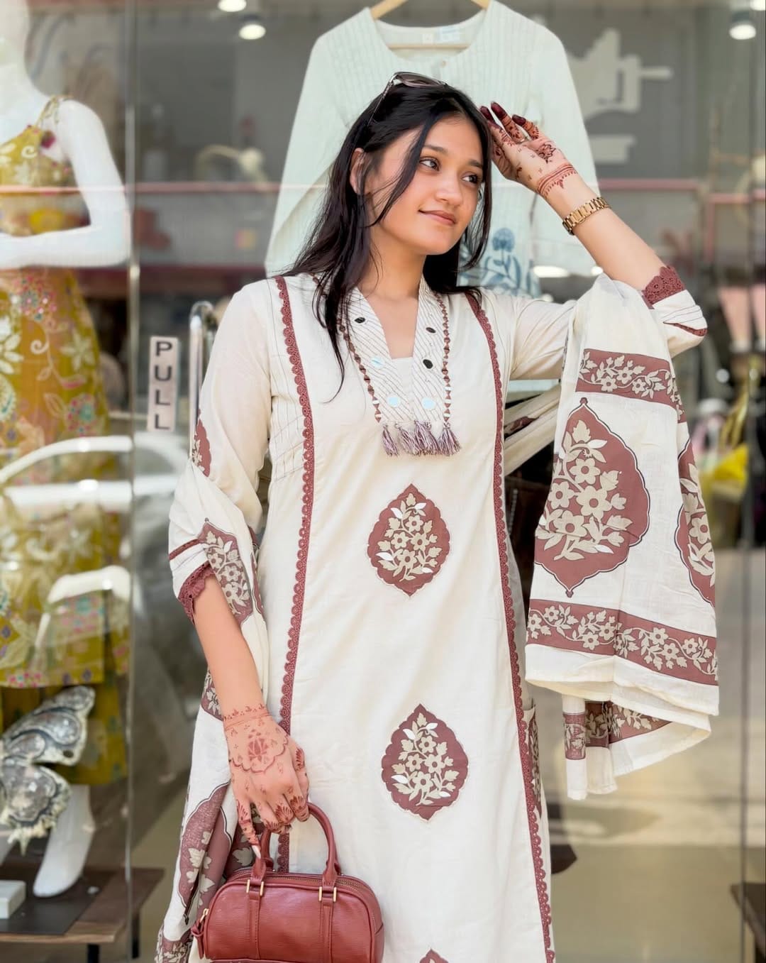 Jaipuri Print Kurta Pant Set with Dupatta 🌸