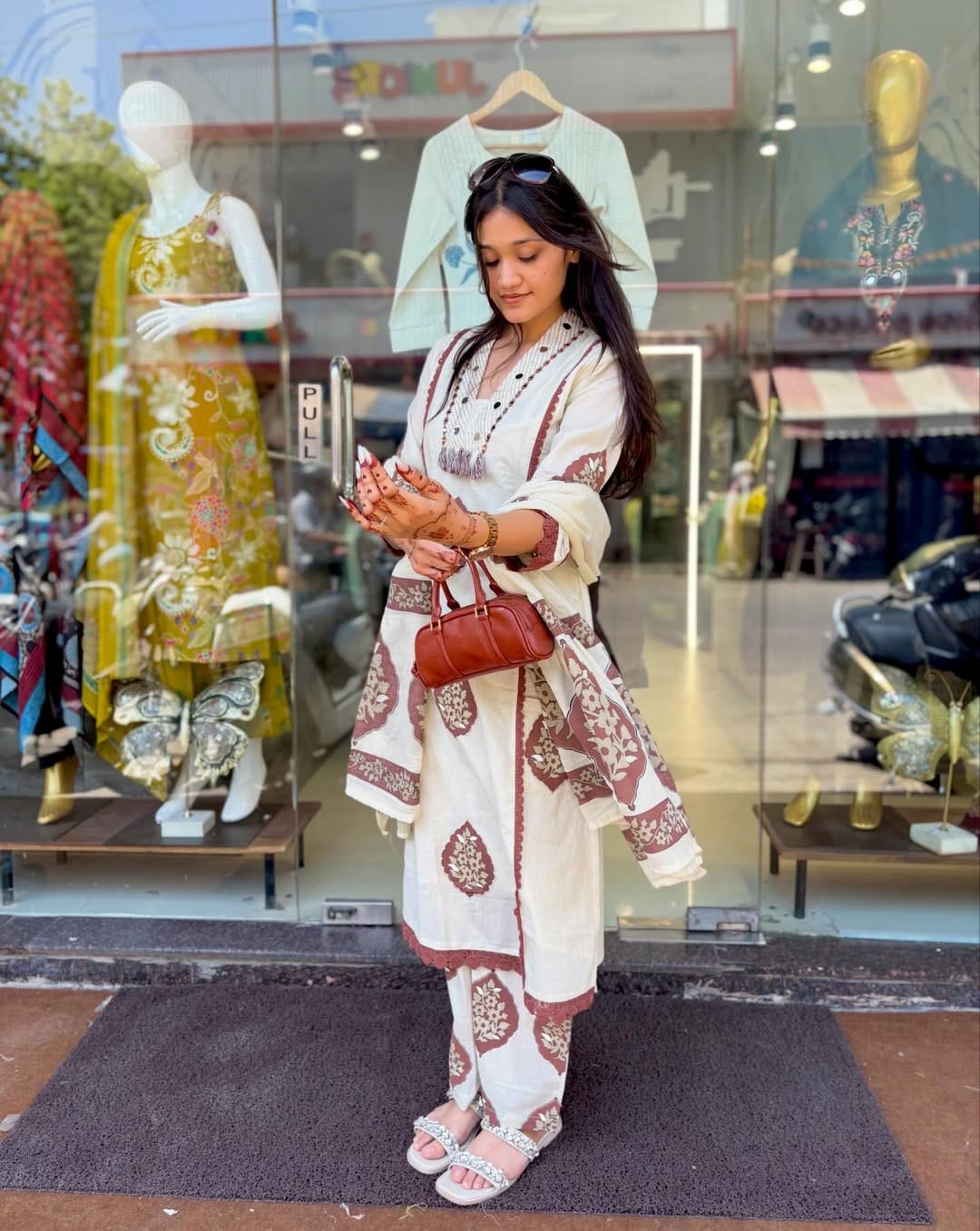 Jaipuri Print Kurta Pant Set with Dupatta 🌸
