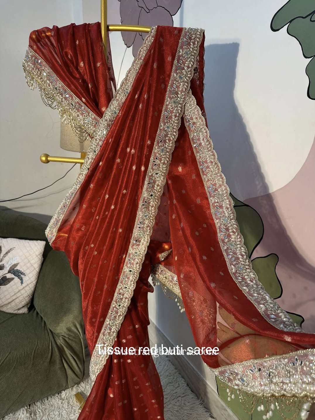 EXQUISITE TISSUE SILK SAREE