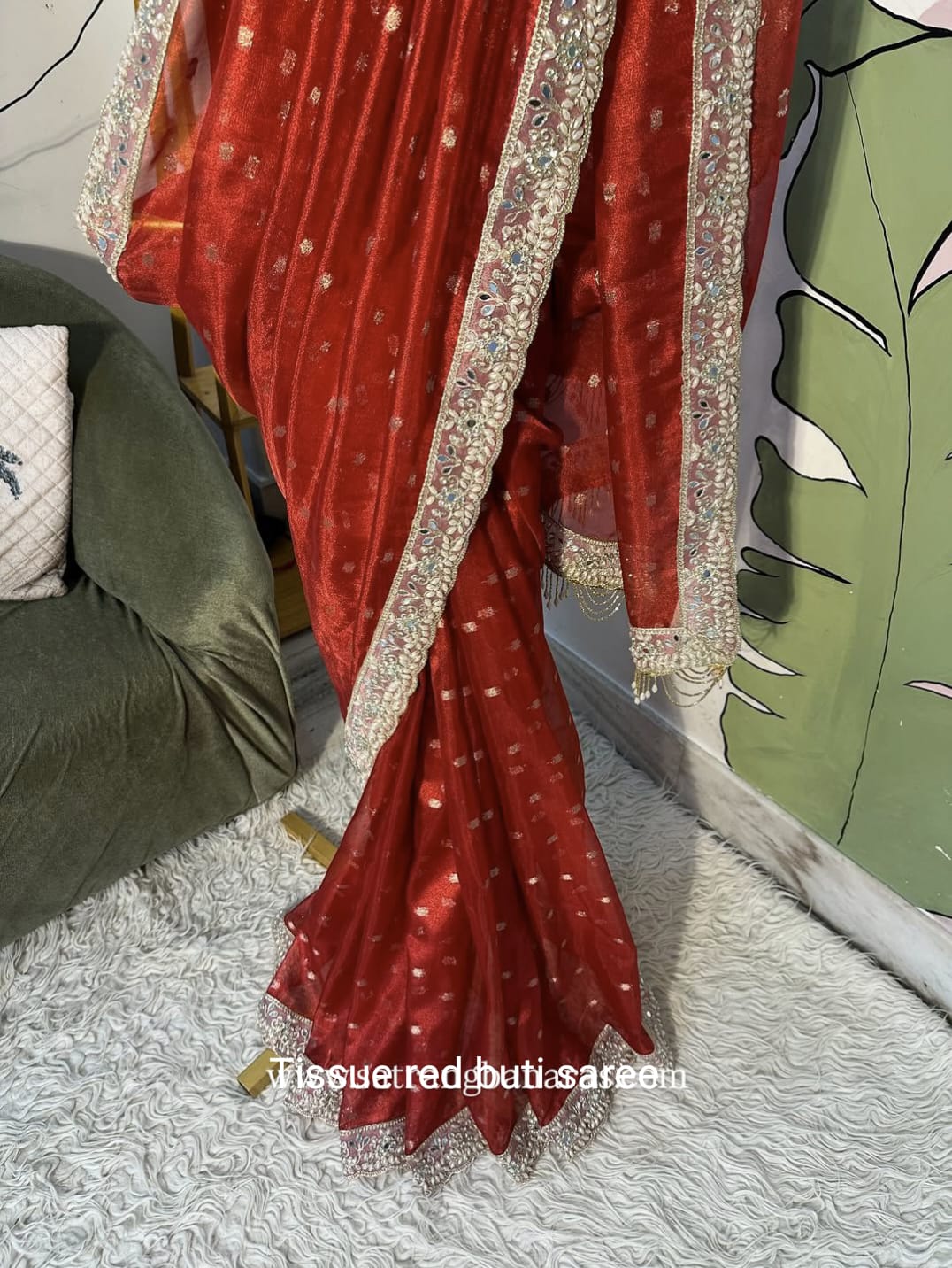 EXQUISITE TISSUE SILK SAREE