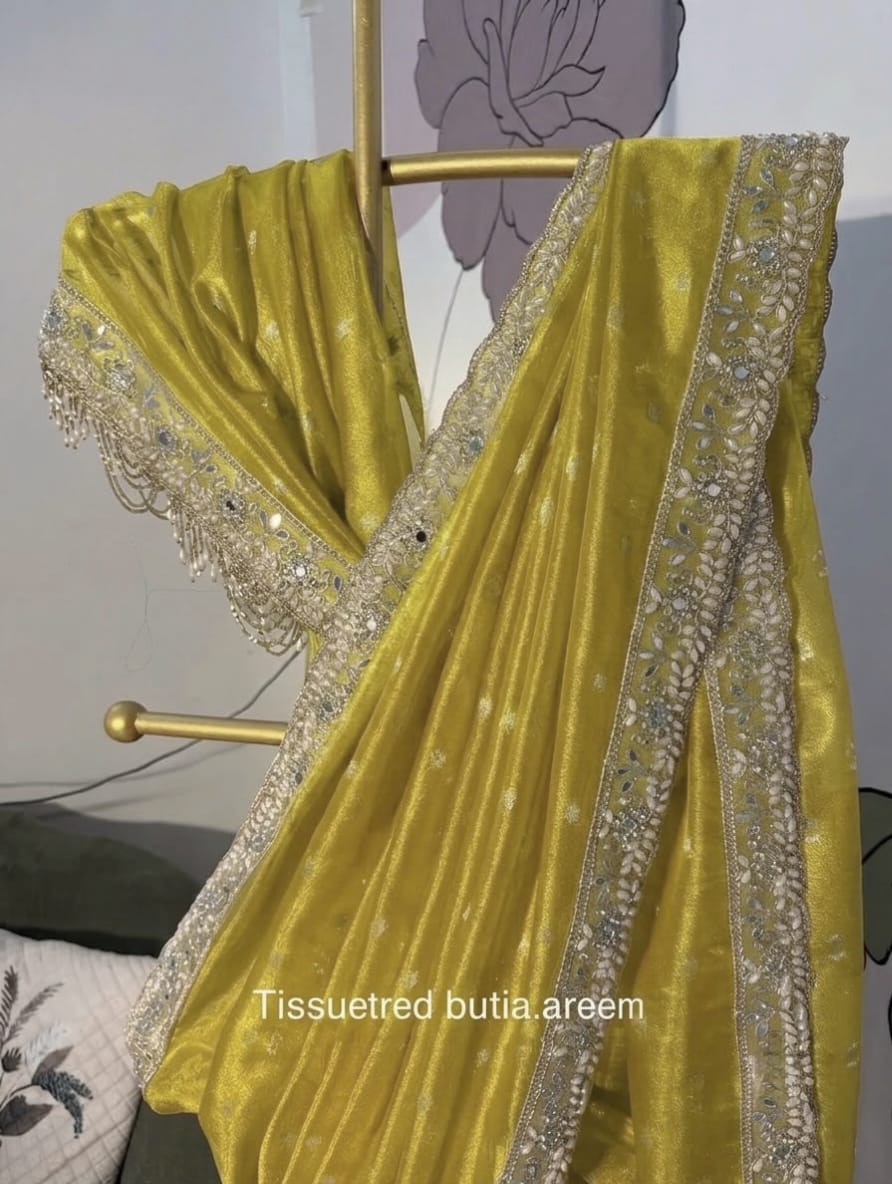 EXQUISITE TISSUE SILK SAREE