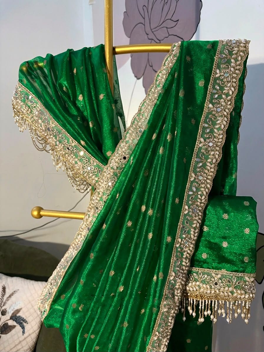 EXQUISITE TISSUE SILK SAREE